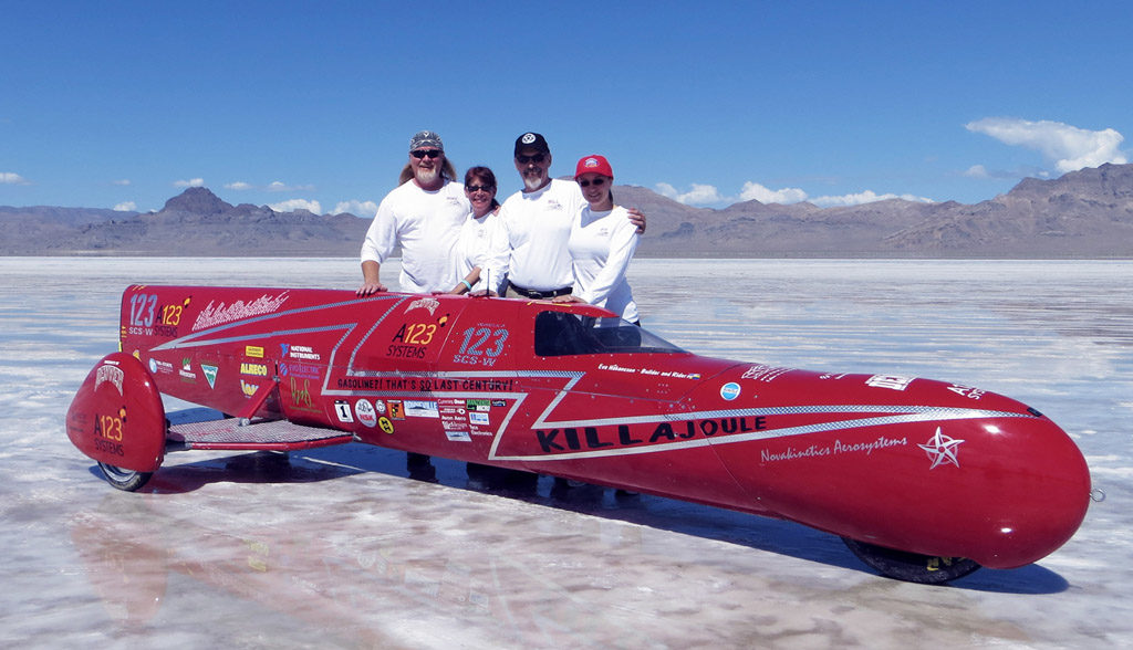 The awesome KillaJoule volunteer team: Mike Stockert, Alicia Kelly, Bill Dube’ and Eva Håkansson (Kent Singleton not in picture).